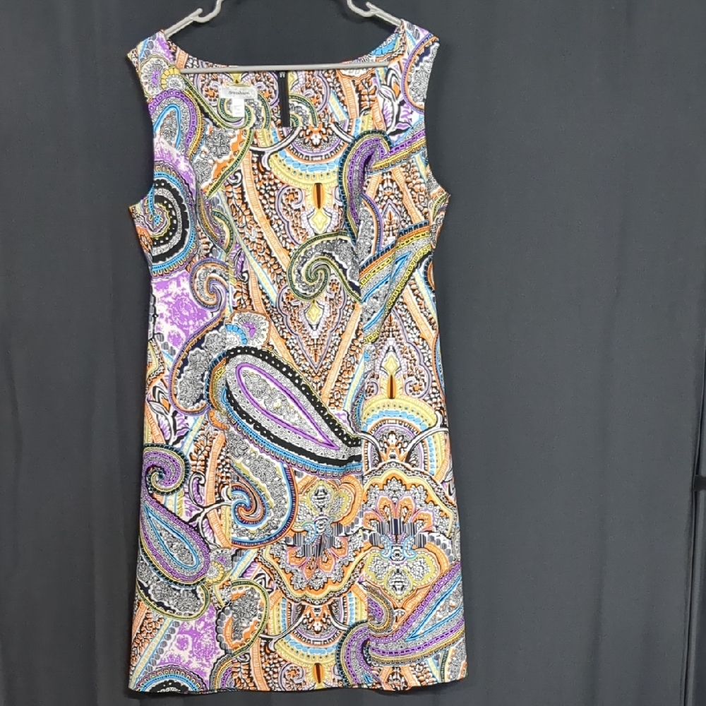 Dressbarn Multicolor Paisley Dress